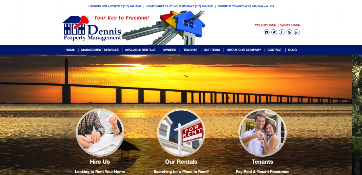 Dennis Property Management - Spring Hill Website