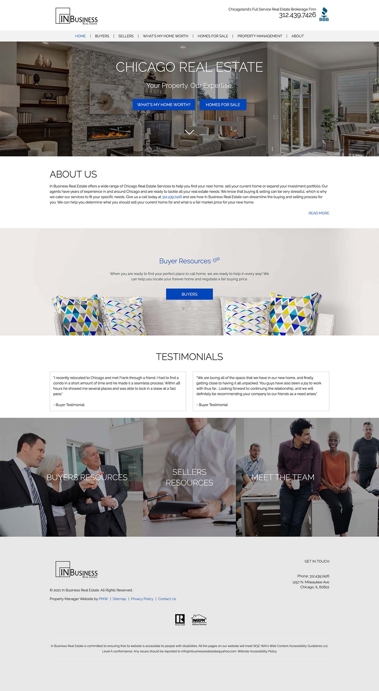 In Business Real Estate - Real Estate Website