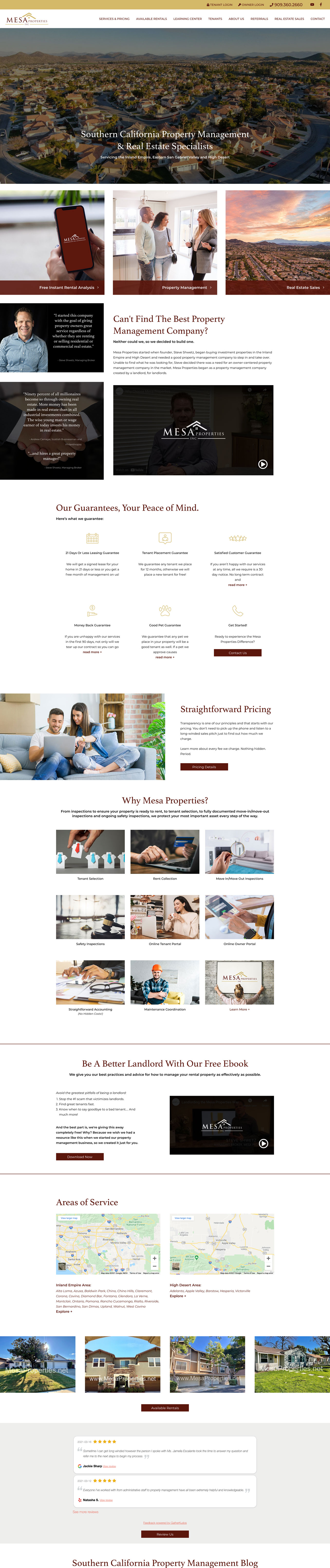 Mesa Properties Website