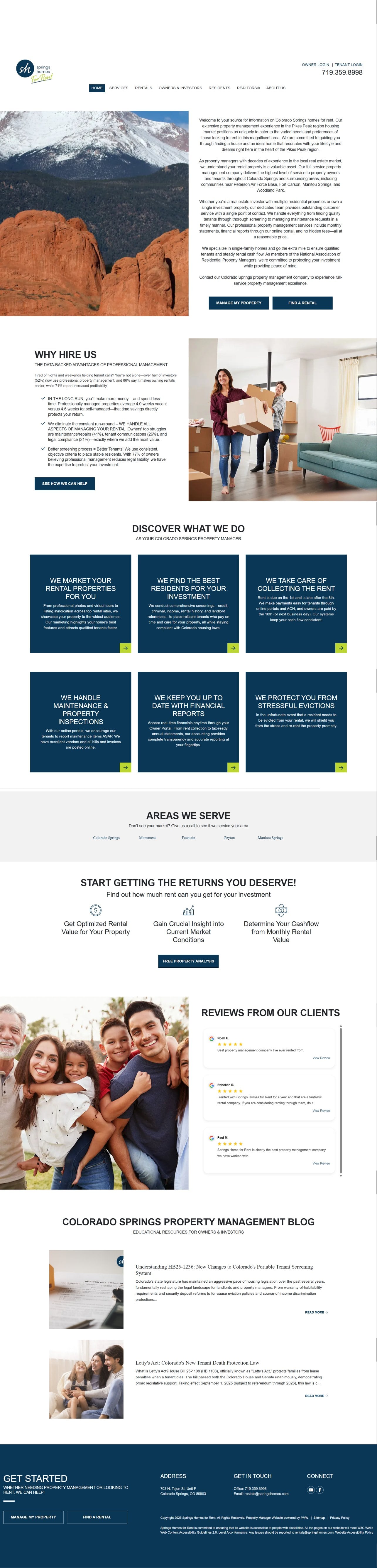 Springs Homes for Rent