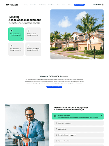 HOA Website Example