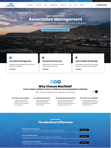 Maxfield Website Example