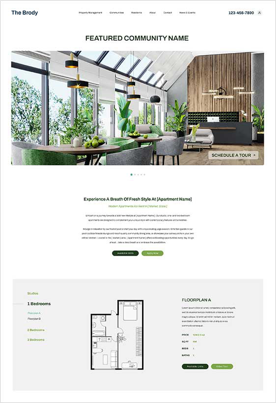 Standard Multifamily Page Example